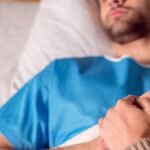 Man comforted in medically assisted detox in Ohio