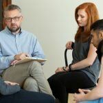 Group of people in a drug rehabilitation program